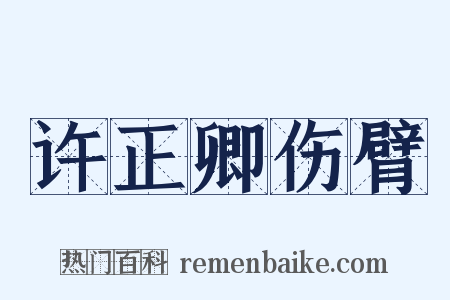 许正卿伤臂是什么意思的图片